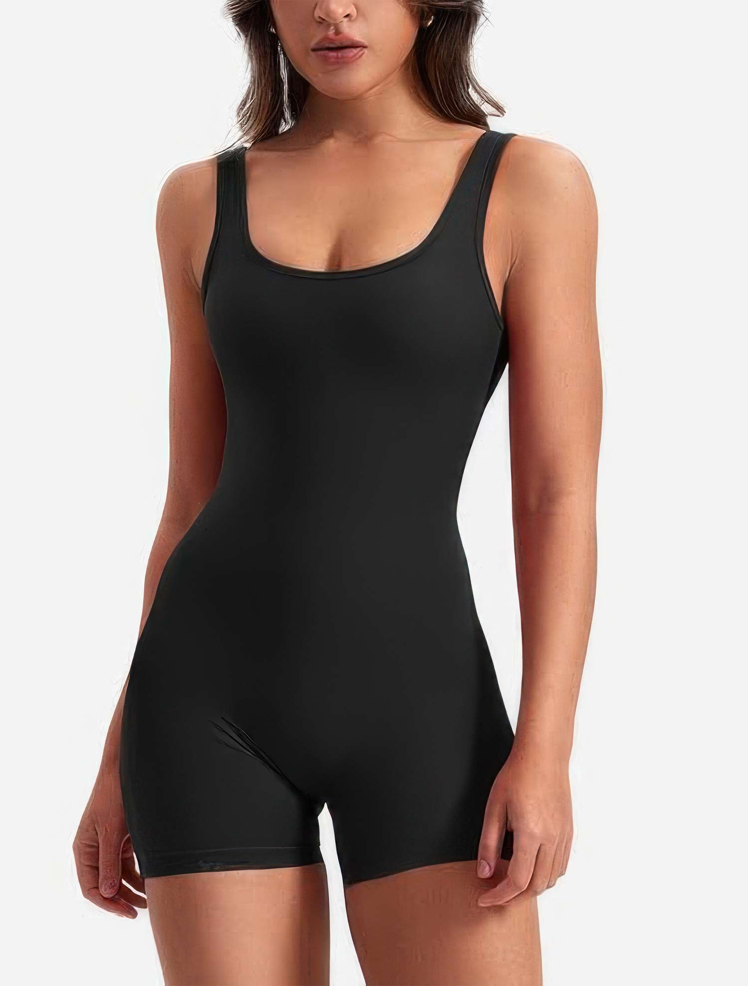 Backless Scrunch Workout Jumpsuit